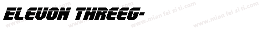 Elevon ThreeG字体转换